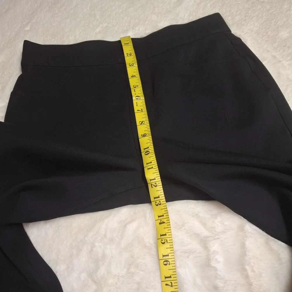 SPANX The Perfect Cropped Flare Black Ponte Pants 20260R   Women Size Large - Picture 12 of 16